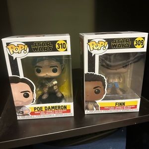 Funko Pop Dtar Wars Set of 2: Poe and Fin